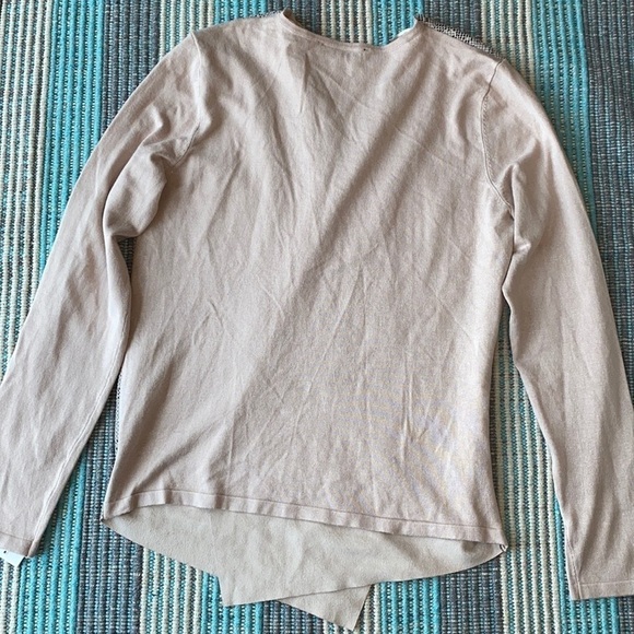 INC Printed Moleskin Mixed Media Cardigan - Picture 3 of 7